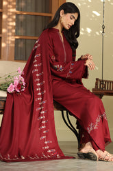 Roshaan Maroon Shawl